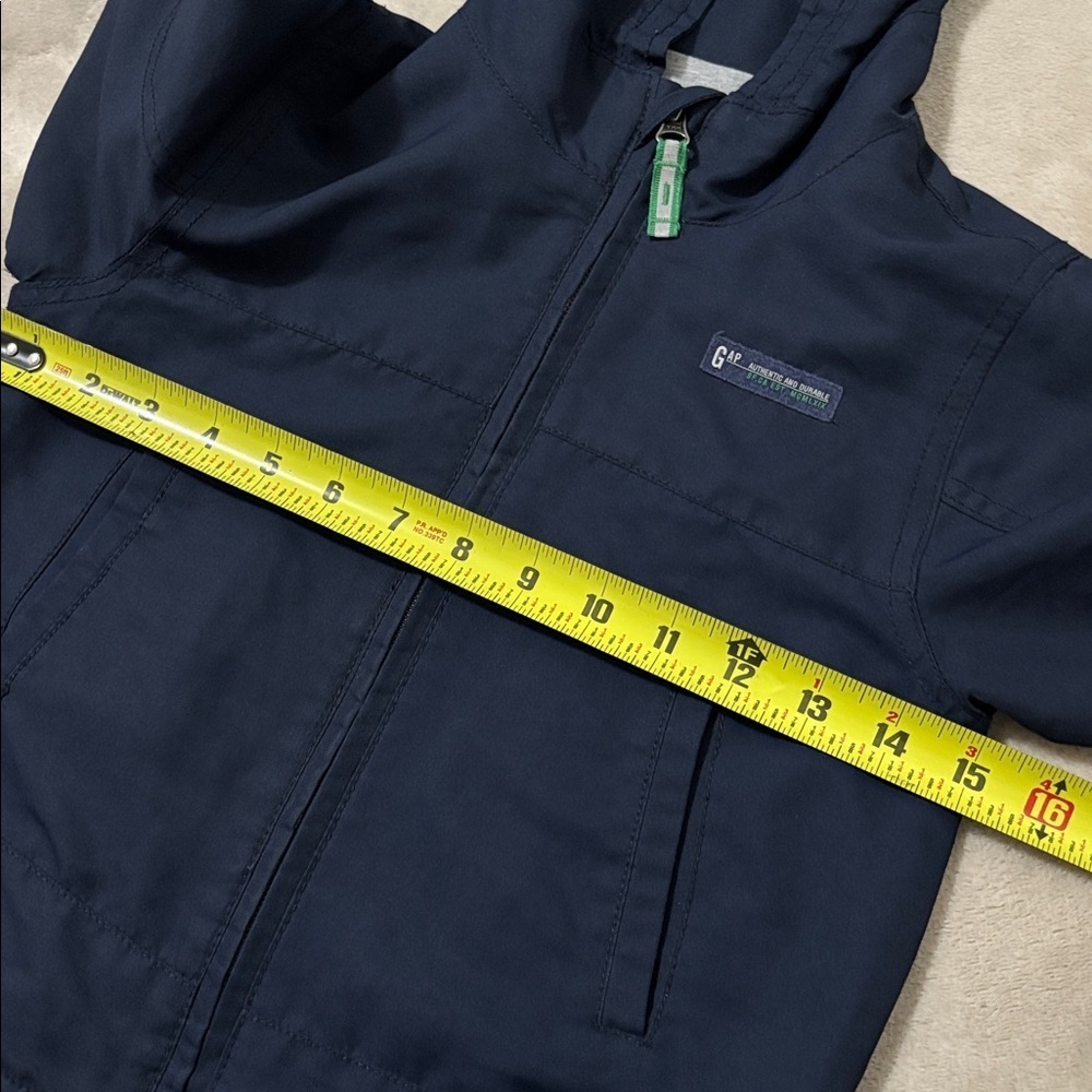 Baby Gap Navy Hooded Lined Jacket Size 4T - Picture 7 of 7